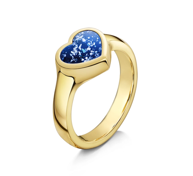 Classic Heart Ring Blue