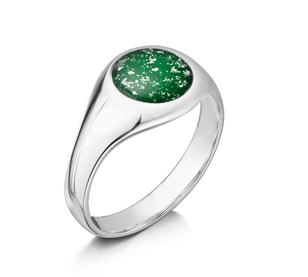 Classic Signet Ring Green